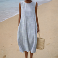 Clara | Vestido Rayado de Playa