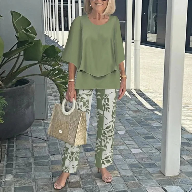 Genevieve | Conjunto Dos Piezas Estampado Tendencia