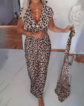 Nathalie | Vestido Midi Leopardo