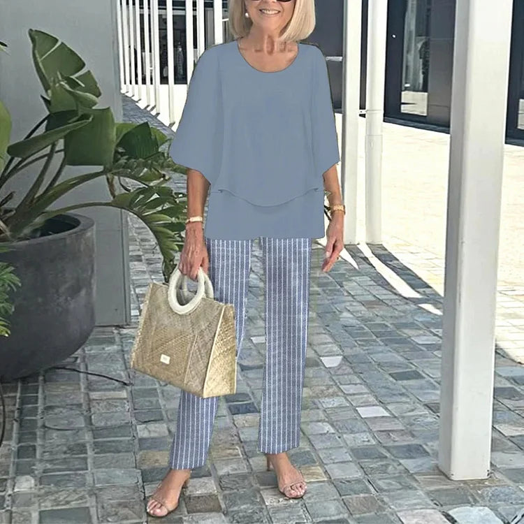 Genevieve | Conjunto Dos Piezas Estampado Tendencia