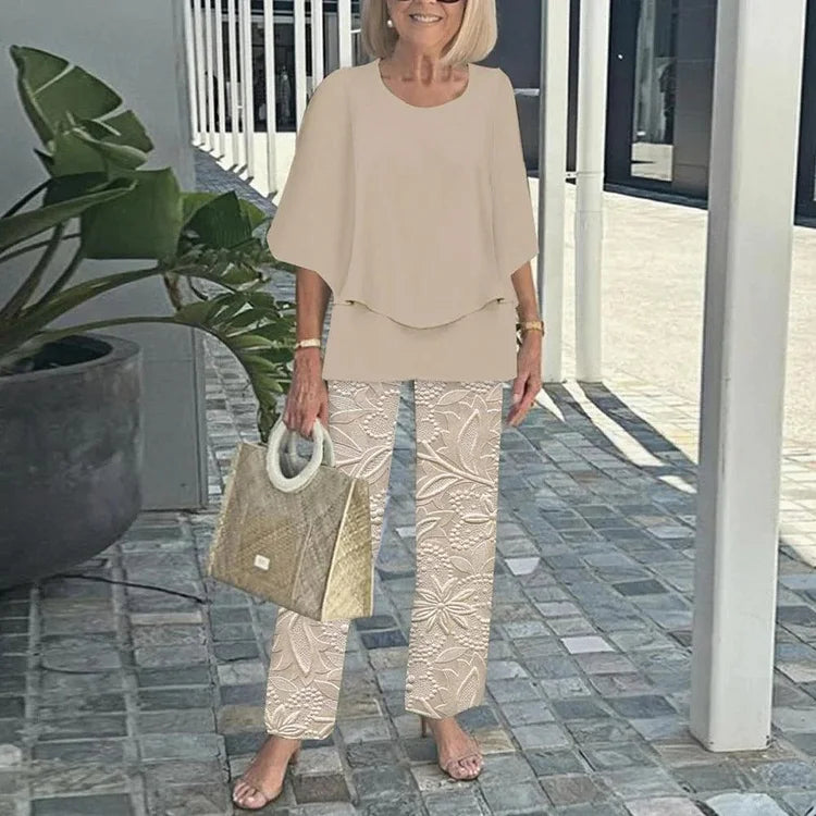 Genevieve | Conjunto Dos Piezas Estampado Tendencia