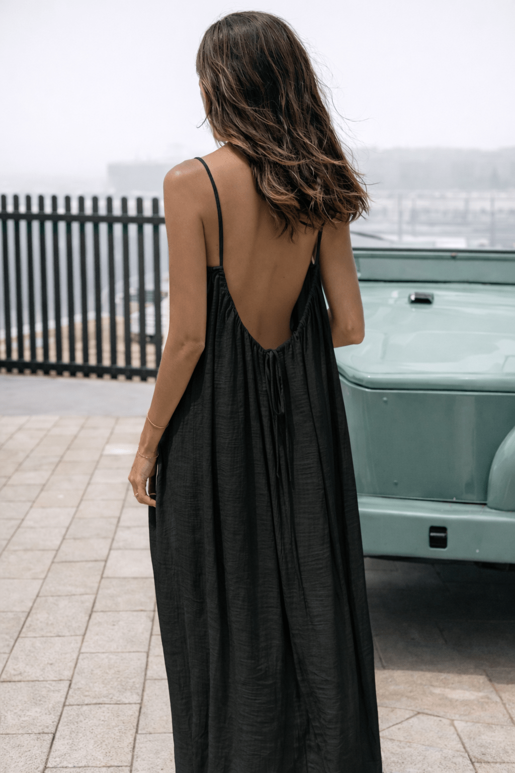Vestido Maxi con Espalda Descubierta