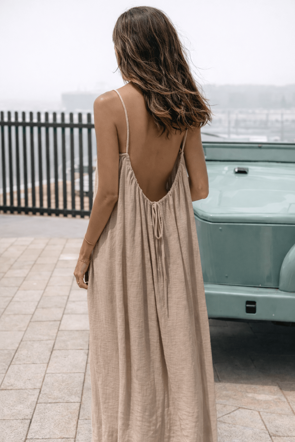 Vestido Maxi con Espalda Descubierta