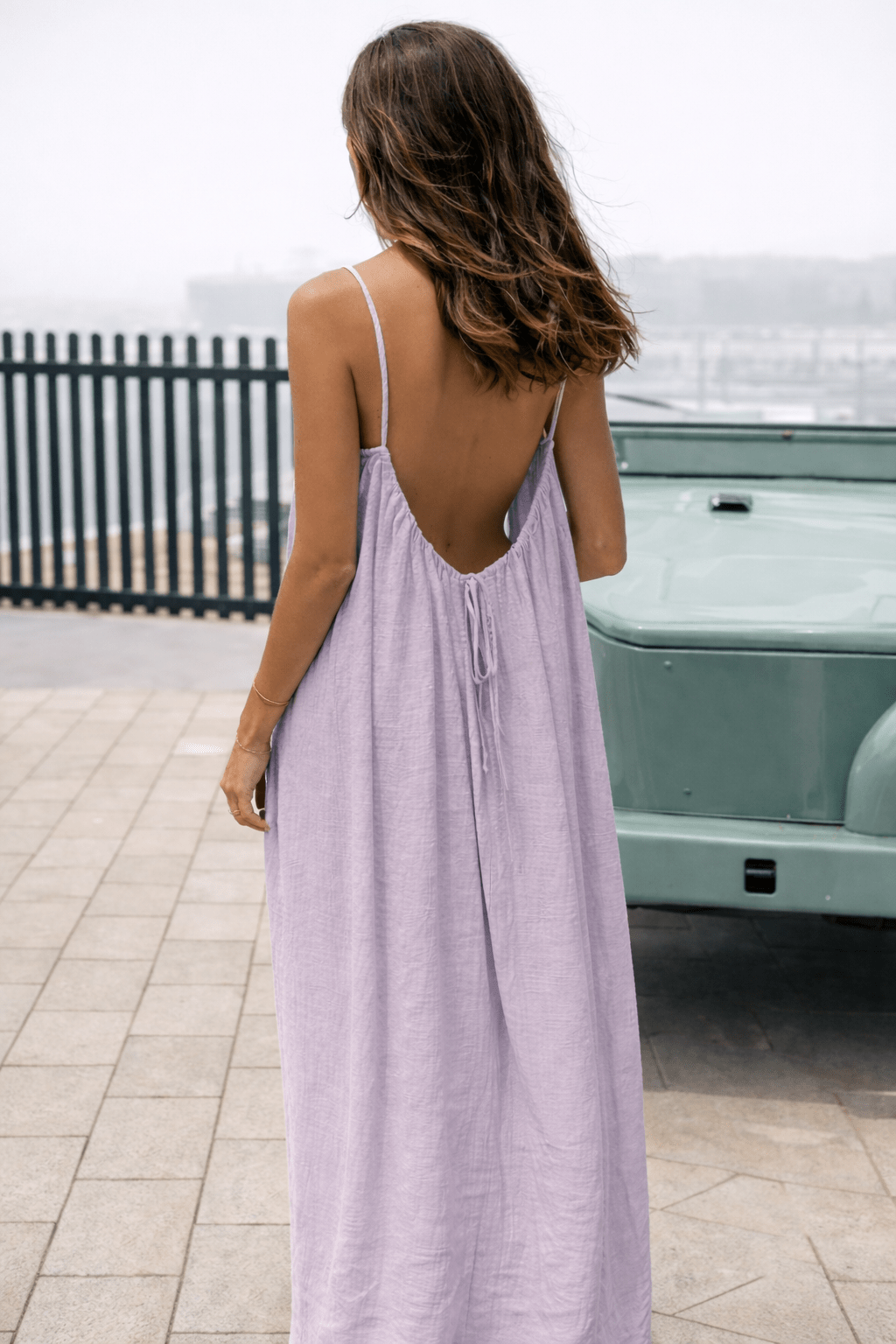 Vestido Maxi con Espalda Descubierta