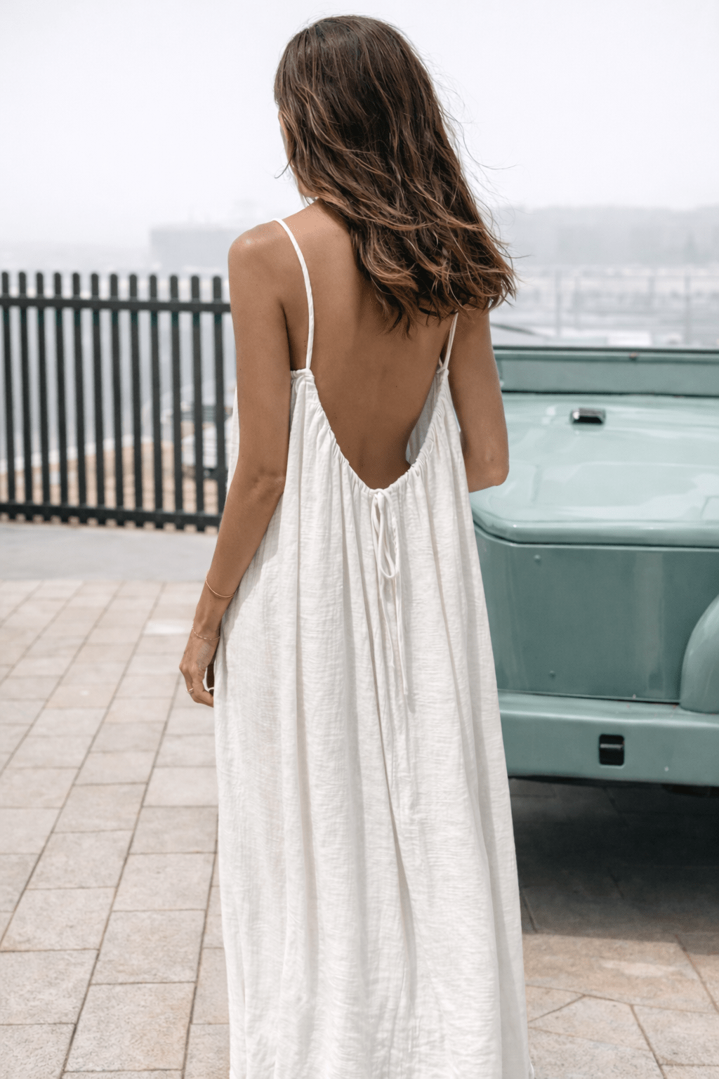 Vestido Maxi con Espalda Descubierta