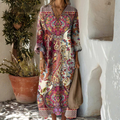 Nora Urban Bohemian Vestido – El arte se encuentra con las elegancias otoñales