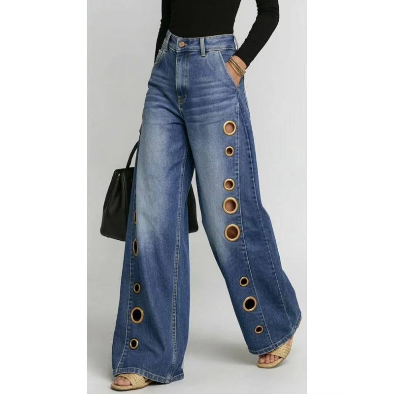 Jeans Palazzo Glam Ring