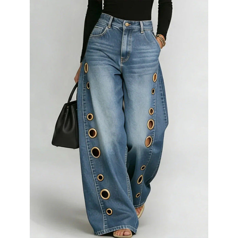 Jeans Palazzo Glam Ring