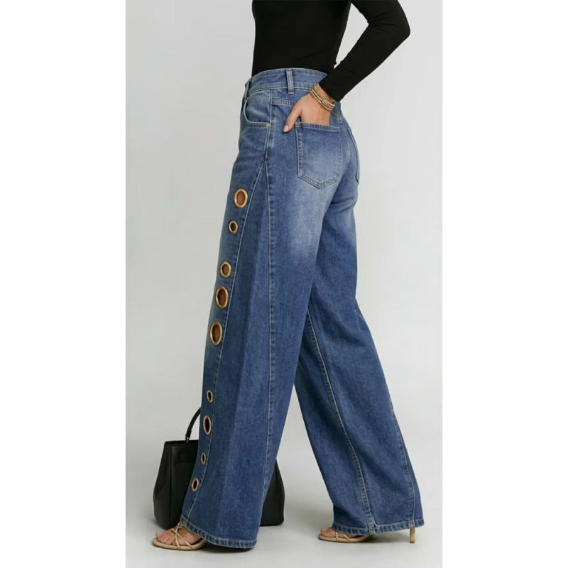 Jeans Palazzo Glam Ring