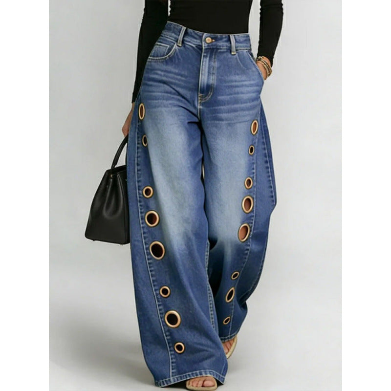 Jeans Palazzo Glam Ring