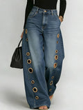 Jeans Palazzo Glam Ring
