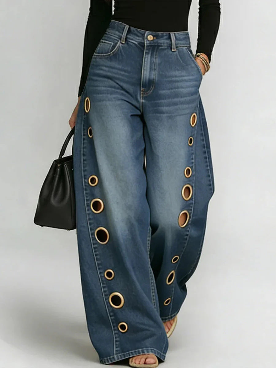 Jeans Palazzo Glam Ring