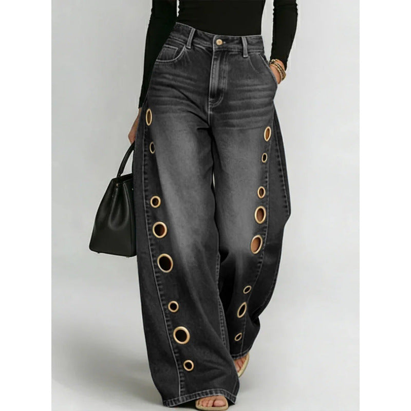 Jeans Palazzo Glam Ring