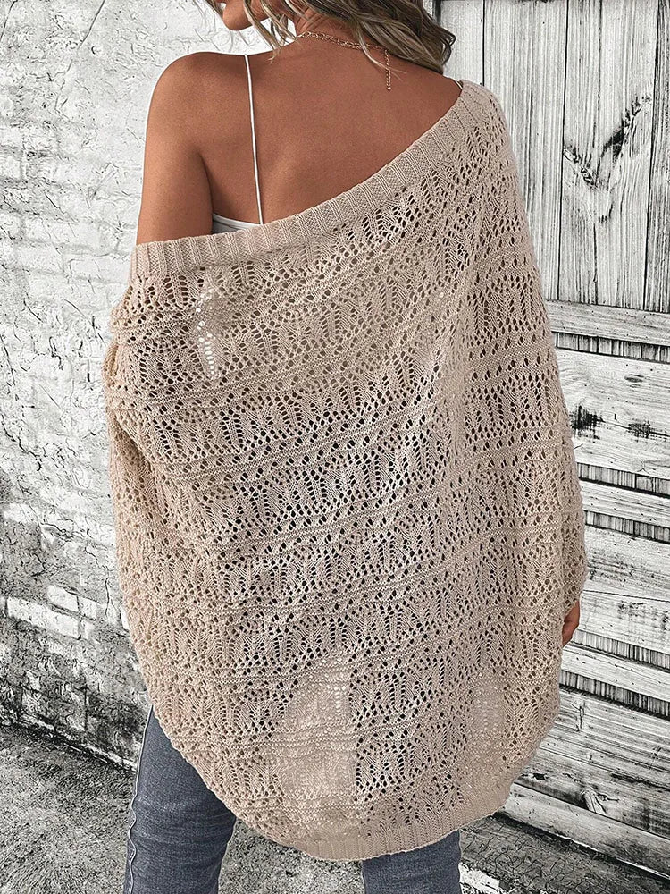 ✨ Cárdigan Boho de Punto Calado Elegante ✨