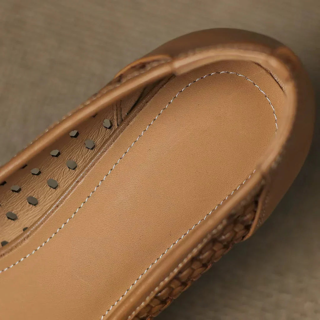 Solea Woven Leather Heels