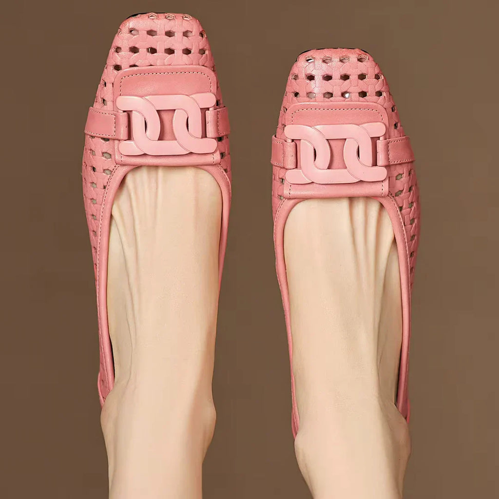 Solea Woven Leather Heels