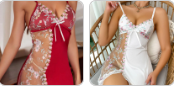 Lencería Sexy de Encaje con Lazo