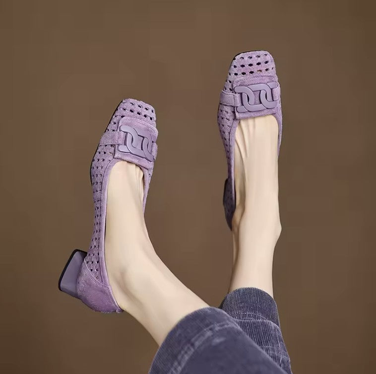Solea Woven Leather Heels