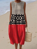 Jane Vestido Midi Colorblock