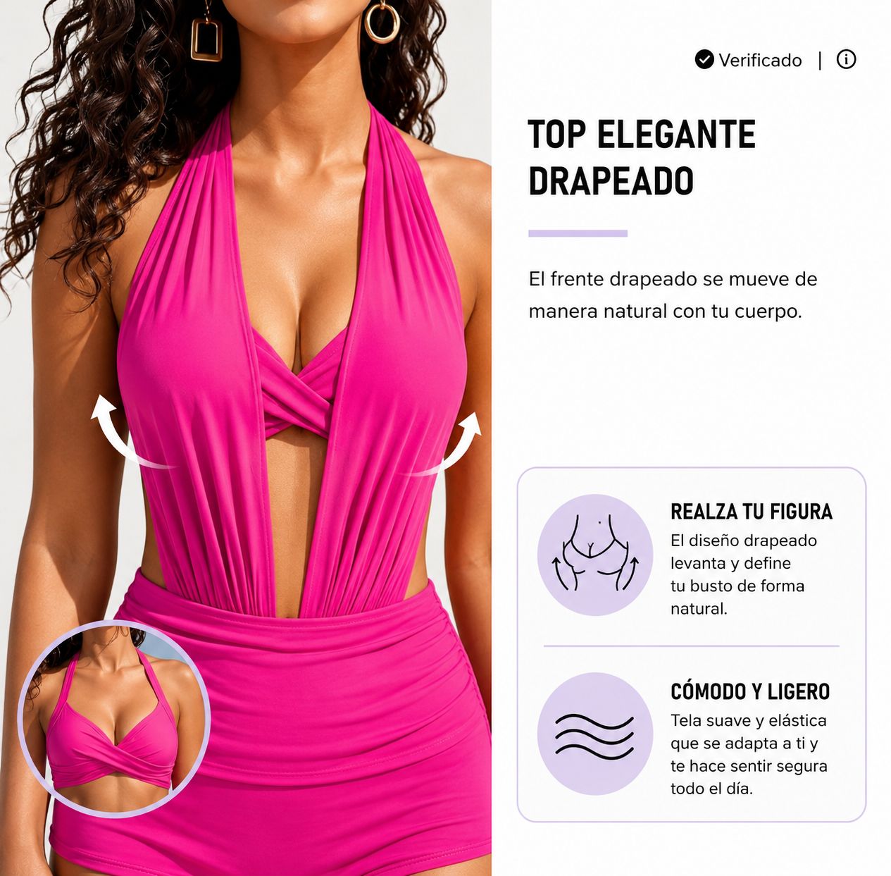 Sabine | Bikini 2 en 1 de Talle Alto con Control de Abdomen