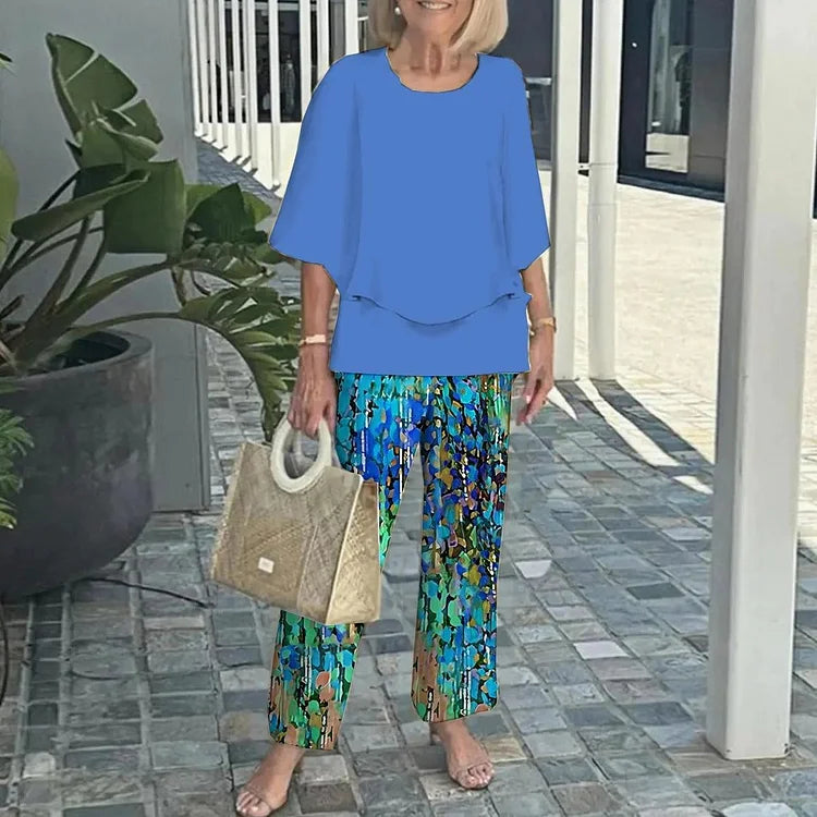 Genevieve | Conjunto Dos Piezas Estampado Tendencia