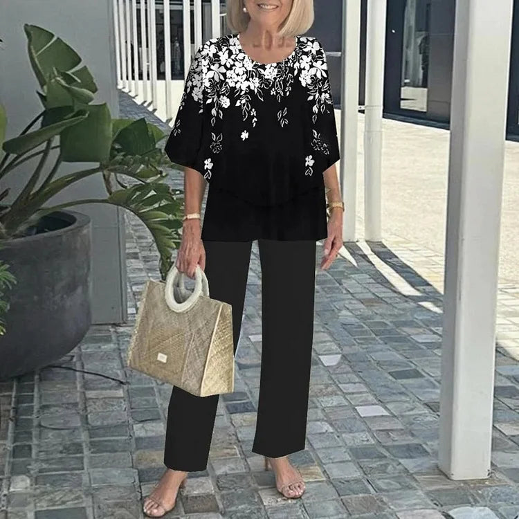 Genevieve | Conjunto Dos Piezas Estampado Tendencia