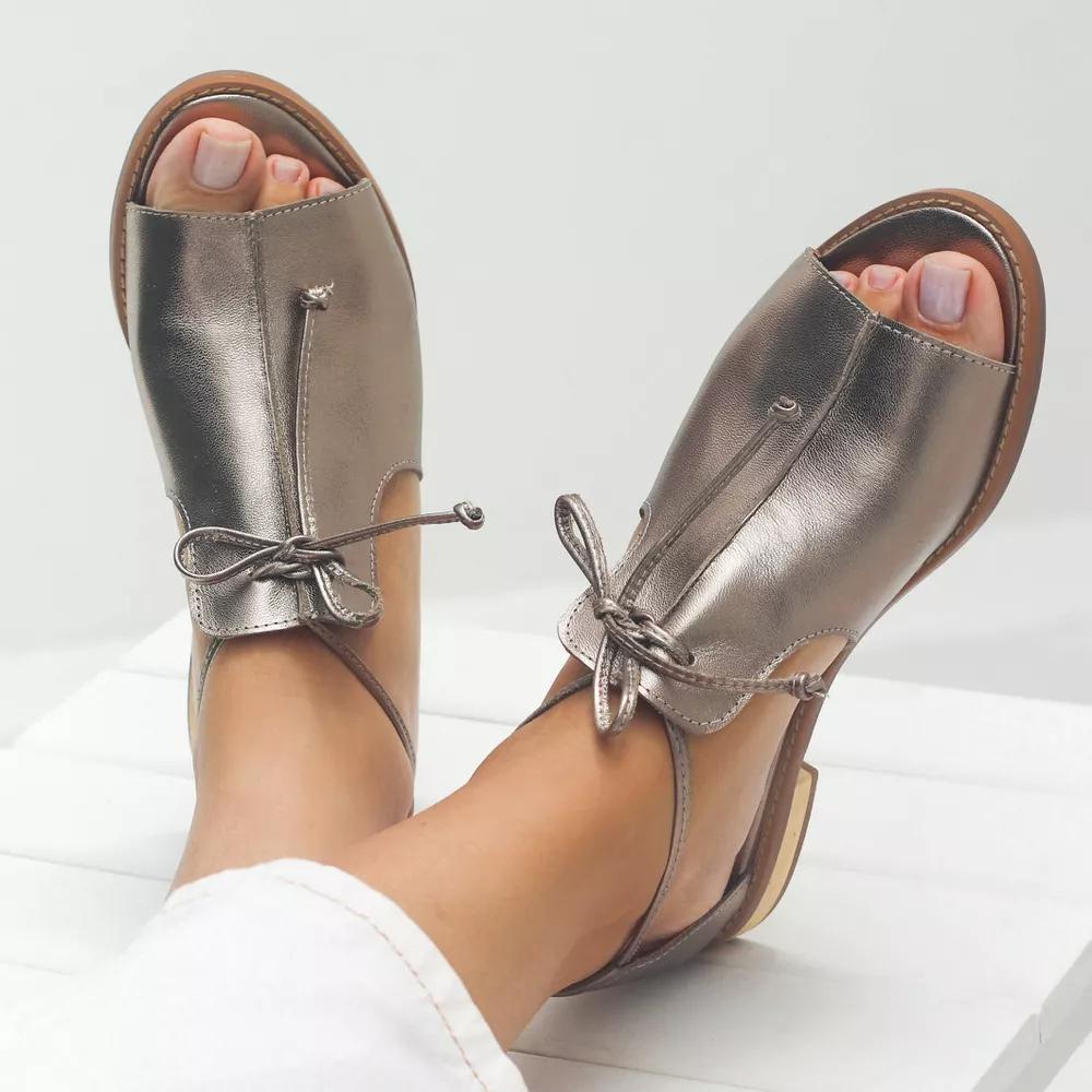 LILLIANA – SANDALIAS DE CUERO CON TIRAS
