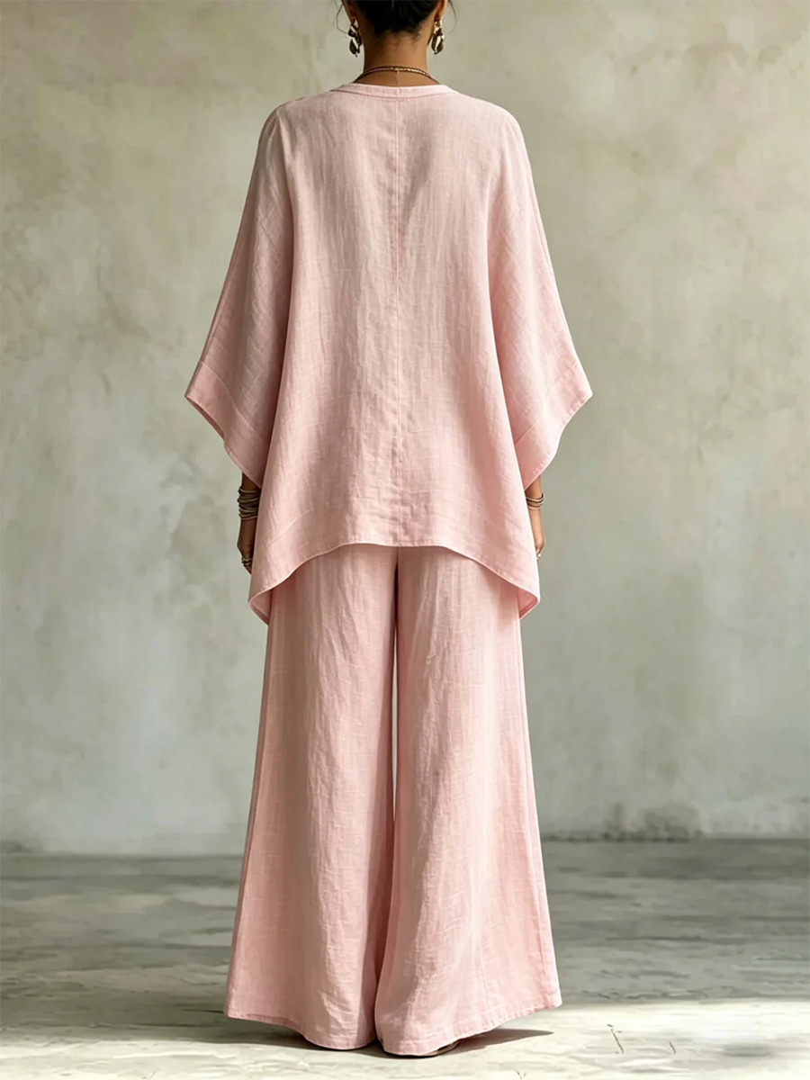 💝💝Conjunto de Dos Piezas de Algodón y Lino