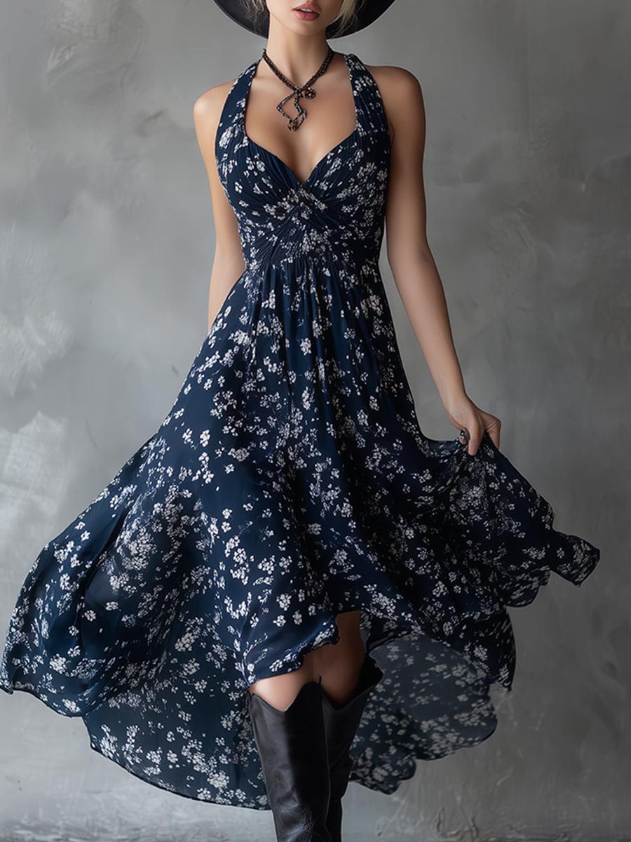 Ginevra | Vestido floral de chífon con encanto elegante