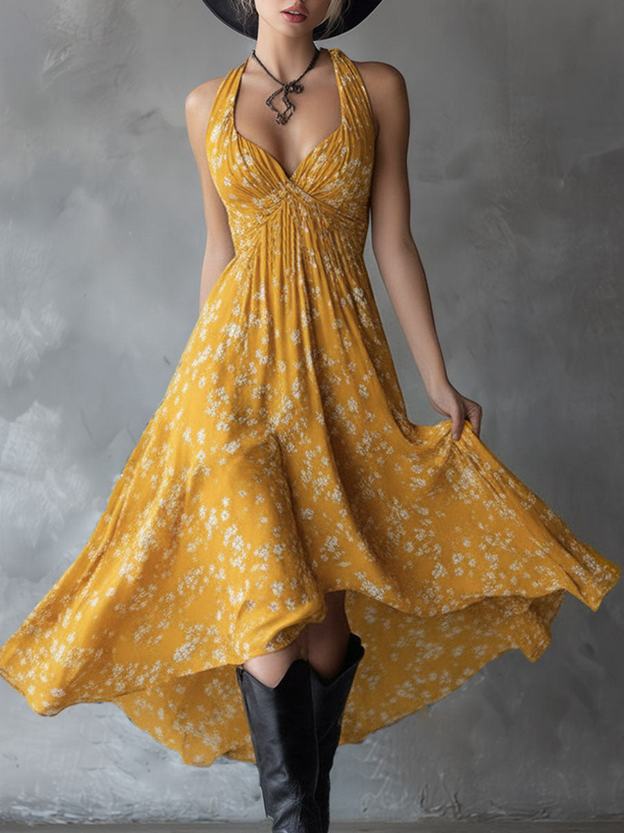 Ginevra | Vestido floral de chífon con encanto elegante