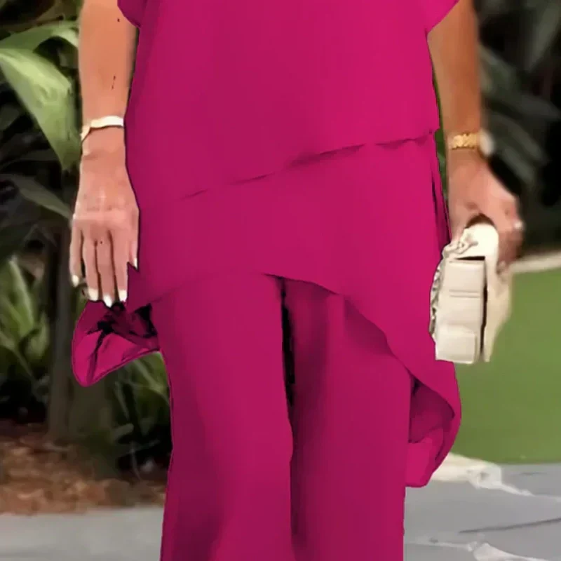 Herlene | Conjunto Chic Top y Pantalón Irregular