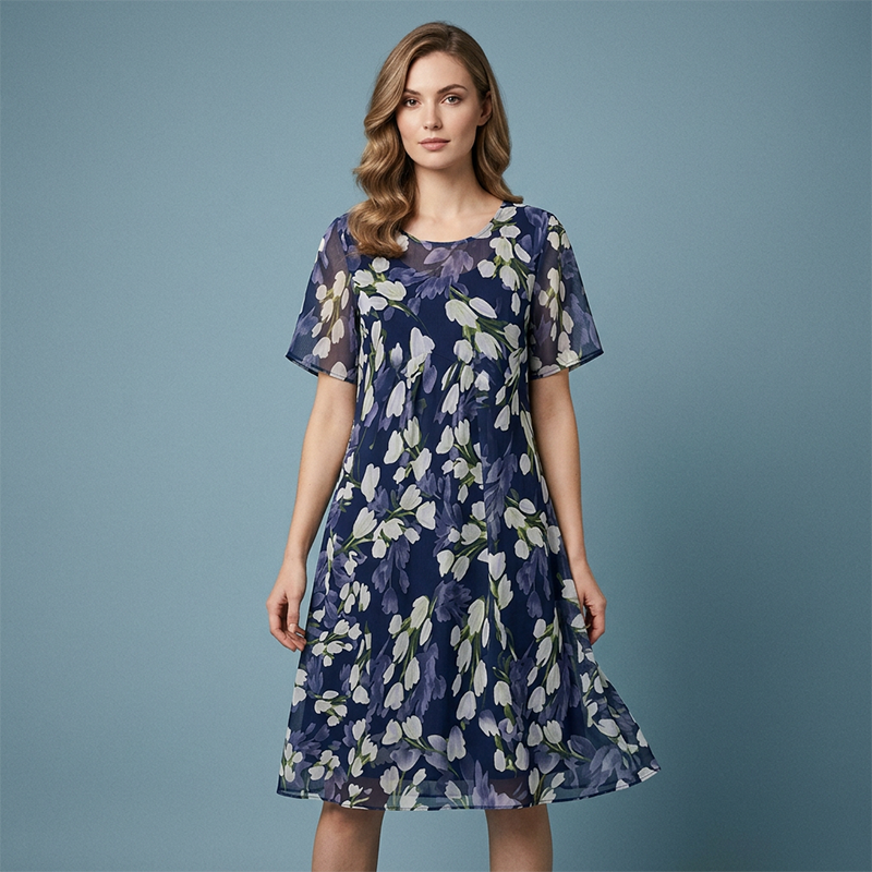 Vestido de Fiesta Floral  para Mujer 🌸