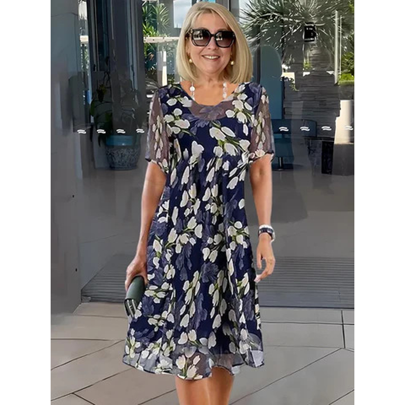 Vestido de Fiesta Floral  para Mujer 🌸