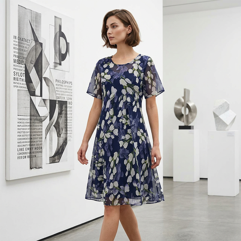 Vestido de Fiesta Floral  para Mujer 🌸